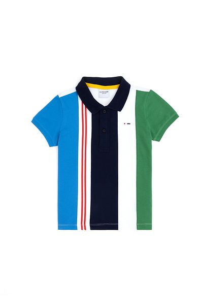 U.S. Polo Assn. Tricou cu gât polo bleumarin pentru băiat 50281517-VR033