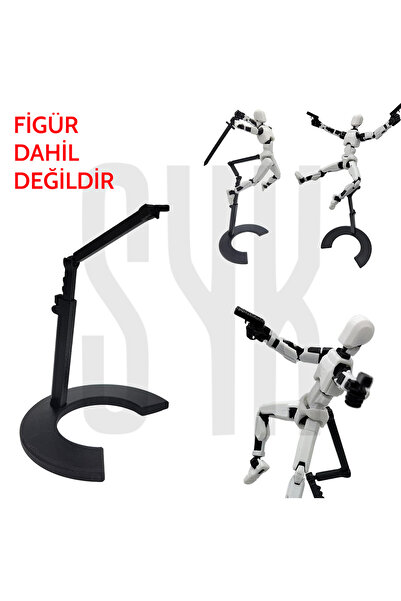 SYK Design Robot 13 Dummy Uyumlu Siyah Stand (Figür Dahil Değildir)