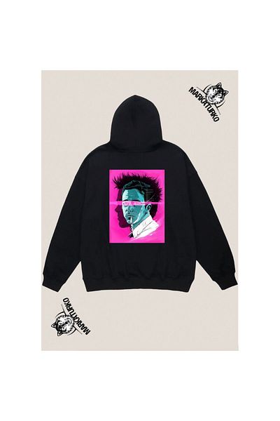 MarkaTurko FC custom design back printed Black Hooded Unisex Sweatshirt 405-47