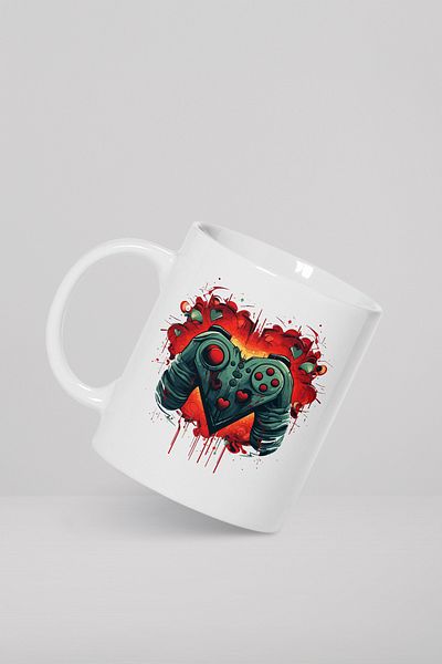 feinas كوب بورسلين على طراز Gamer