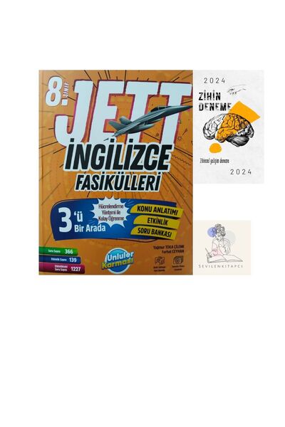 Ünlüler Karması ÜNLÜLER KARMASI 8.SINIF JETT İNGİLİZCE FASİKÜL+ZİHİN DENEME(S...