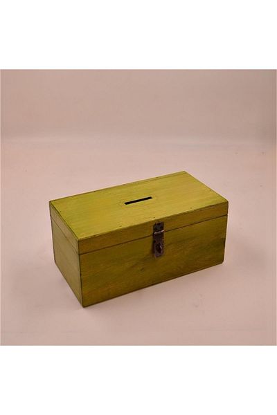 t tun's woods Wooden Box Tipbox Tip Box Piggy Bank 25cm X 14cm Height 10cm