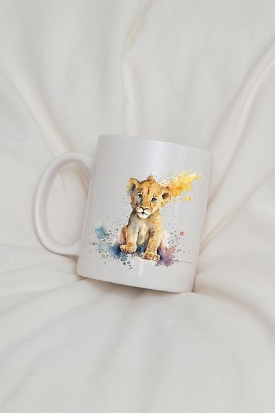feinas Animals Patterned Porcelain Mug