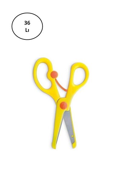 Mas 682 Model Children's Scissors - Plastic Protected, Set of 36