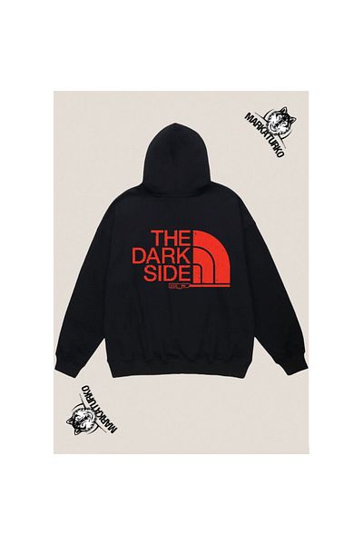 MarkaTurko FACE custom design back printed Black Hooded Unisex Sweatshirt 16.04.2-2