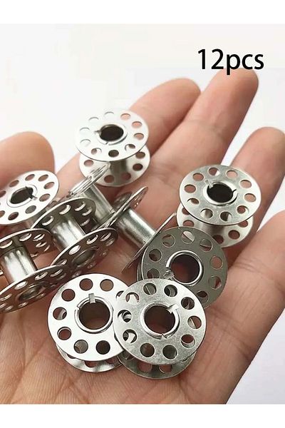 Choice 12pcs 12/24pcs Stainless Steel Sewing Machine Bobbins - Durable Metal Construction For Brother Sewin