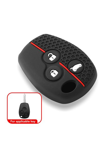 Choice 3 Button Silicone Rubber Car Key Shell Cover Case Protector For Renault Duster Logan Fluence Clio Vi