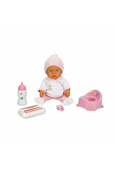 SAZE 30011 Bebelou Tuvalet Zamanı Sesli Bebek Seti 35 Cm -sunman
