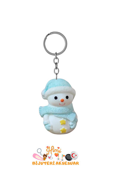 himi bijuteri aksesuar Cheerful Snowman Keychain Backpack Ornament Auto Keych...