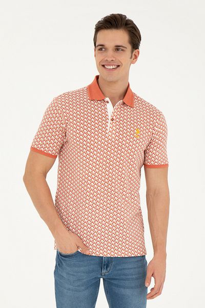 U.S. Polo Assn. Pánske Regular Fit Polo Neck Powder Tričko 50281523-vr042