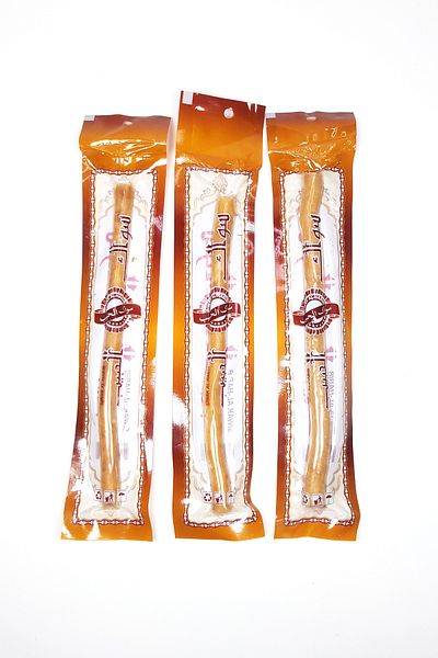 Rasanet 3 Pieces Fresh Natural Toothbrush Miswak Vacuum Package 20 cm Large Size