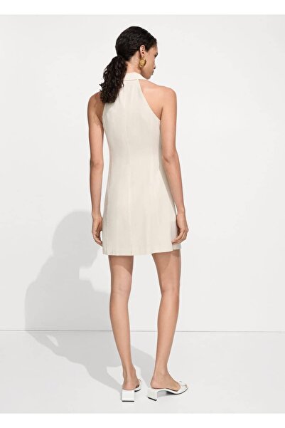 MANGO Woman Sukienka koszulowa o kopertowym kroju