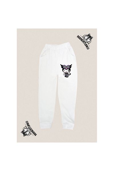 MarkaTurko Asi&cute Printed Unisex Special Design Βαμβακερή Λευκή Παιδική φόρμα 17-001e