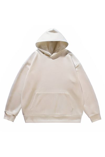ruNadeS Unisex Oversize Casual φούτερ με τσέπες καγκουρό Basic Trend Model