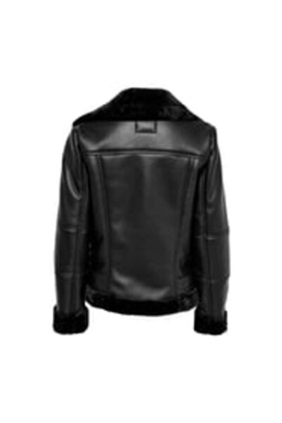ONLY Onlagnete Faux Leather Biker Jkt Otw Women's Black Coat - 15260002