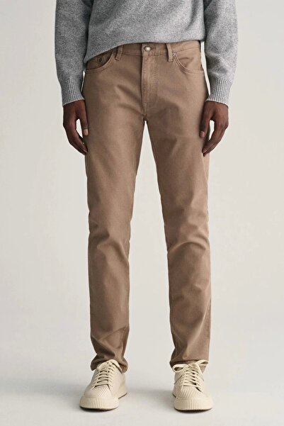 Gant Erkek Kahverengi Slim Fit Jean