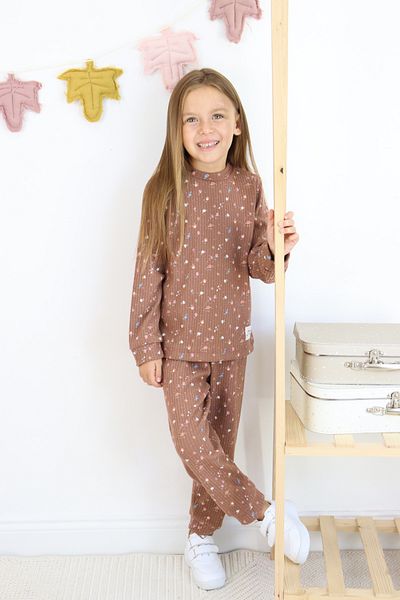 Harika KIDS Комплект пижама със средна дебелина за момиче с щампа