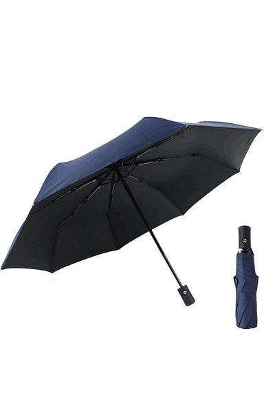 Choice Iron 8k Blue. Fashion Large Travel Umbrella, Heavy Duty Windproof Waterproof Umbrella, Fully Automat