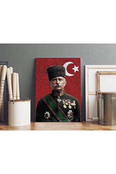 Saturn Fahrettin Paşa Kanvas Tablo 40x55cm Çöl Kaplanı Fahrettin Paşa Dekorat...
