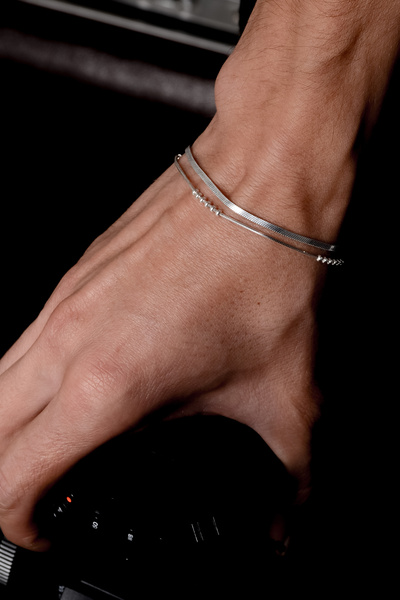 Ricco Jewellery 925 Ayar Gümüş Old Money Dorikalı Yılan Bileklik