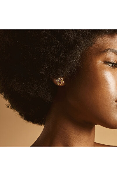 FAYRA ACCESSORIES Ruby Red Snowflake Earrings