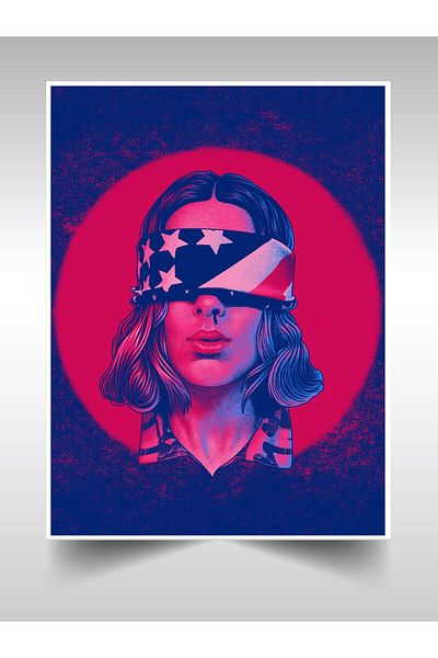 Saturn Stranger Things Eleven Poster 45X60Cm Array Poster - Thick Poster Paper Digital Printing