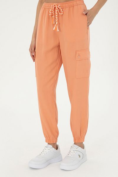 U.S. Polo Assn. Women's Salmon Canvas Trousers 50281794 -Vr047