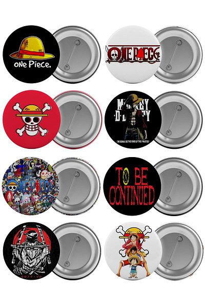 Saturn One Piece Bag Badge Set 8 Pieces Biggest Size 5.8cm Pin Brooch Set
