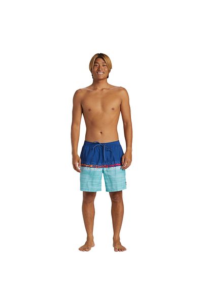 Quiksilver Καθημερινά Wordblock Volley 17 Ανδρικά Μπλε Volley Κοντά Ανδρικά Volley Κοντά