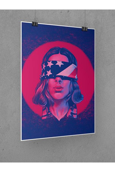 Saturn Stranger Things Eleven Poster 45X60Cm Array Poster - Thick Poster Paper Digital Printing