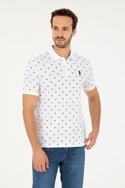U.S. Polo Assn. Ανδρικό μπλουζάκι Polo Neck με κανονική εφαρμογή 50281941 -vr013