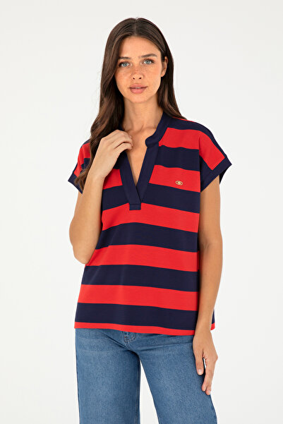 U.S. Polo Assn. Kadın Lacivert Tişört 50281895-VR033