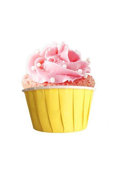 Parti Dükkanım Yellow Muffin Cake Capsule 25 Pieces