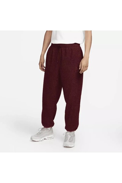 Nike بنطال رياضي نسائي شتوي باللون العنابي