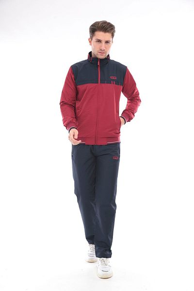 SOCCER Men's Sports Tracksuit Set - Twill Combed Cotton, Detachable Hooded, 4352