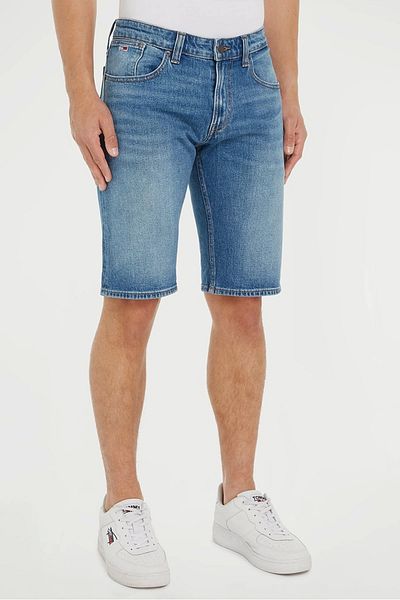 Tommy Hilfiger Men's Denim Blue Short Capri Pants - Brand Logo, Stylish Looking Dm0dm18792-1a5