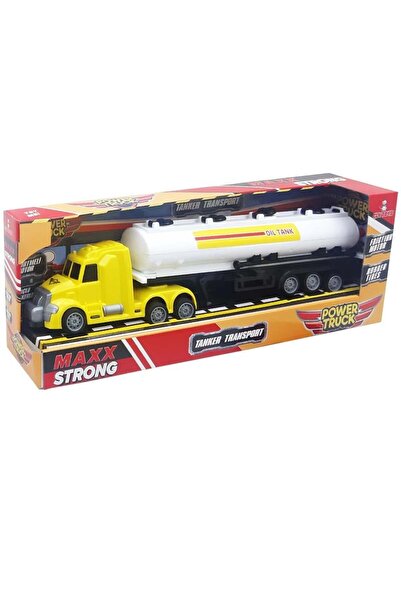 ÇALKAN 54019 37 CM SÜRTMELİ PLASTİK YAKIT TAŞIMA TANKERİ PETROL KAMYONU OYUNC...