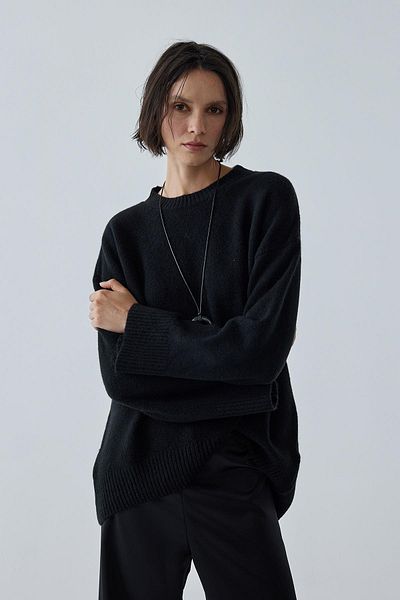 Suud Collection Lina Basic Black Sweater