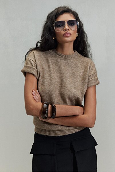 Suud Collection Norkový svetr s krátkým rukávem