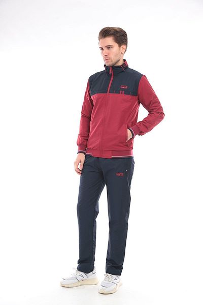 SOCCER Men's Sports Tracksuit Set - Twill Combed Cotton, Detachable Hooded, 4352