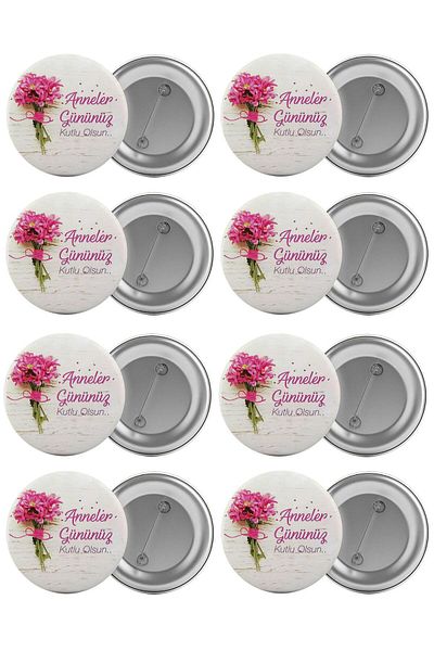 Saturn Mother's Day Bag Badge Set 8 Pieces Biggest Size 5.8cm Pin Brooch