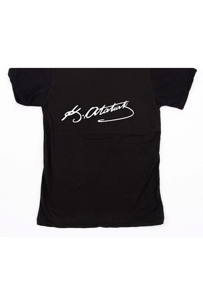 mAddog Ataturk Silhouette - Signed Back (Relax Fit) 9Xl/8Xl/7Xl/6Xl/5Xl/4Xl/3Xl