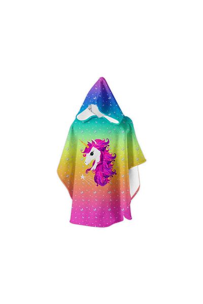 SLIPSTOP Pammy Cotton Hooded Upf 50+ Protected Towel Poncho Girls Poncho Sp 2312000001
