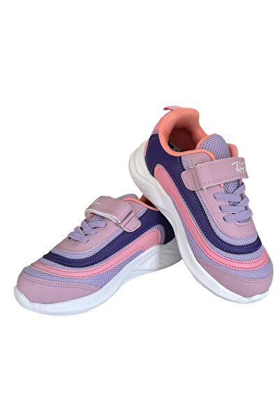 Liger Lilac Children's Sneakers - Lace-Up and Velcro