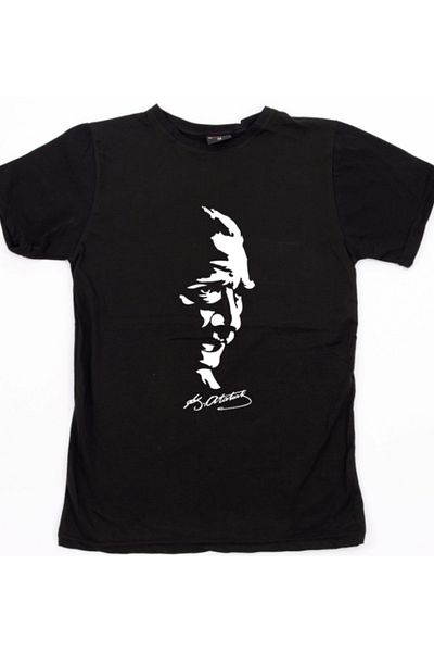 mAddog Ataturk Silhouette - Signed Back (Relax Fit) 9Xl/8Xl/7Xl/6Xl/5Xl/4Xl/3Xl