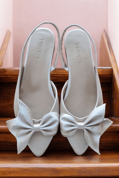 DURUNUN BUTİĞİ Duna Bej Inchis Satin - Toc de 2 cm, Curea la glezna Varf ascu...