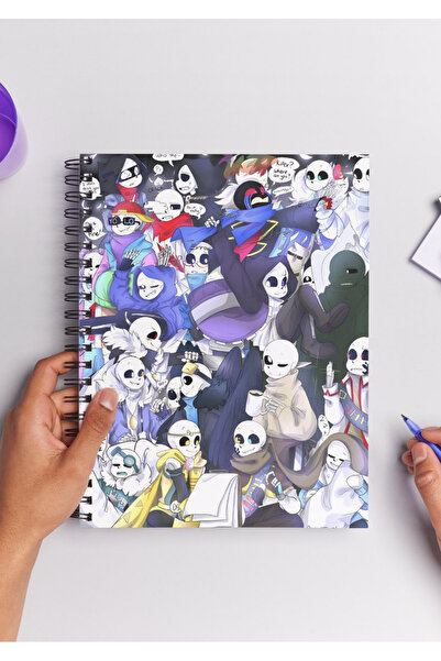 Home Undertale Anime Spiral Notebook مقاس A5 (50 ورقة)