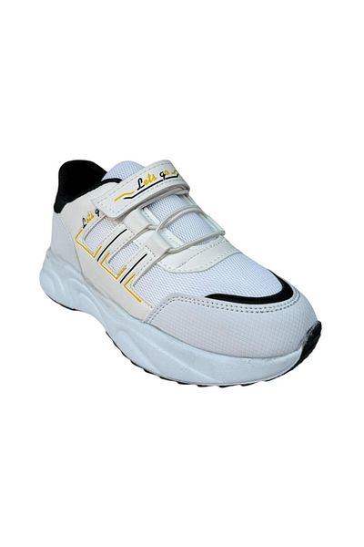 Liger Pantofi sport cu șireturi inteligente pentru copii, alb