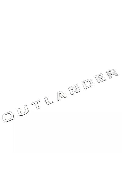 HulitTop Sliver For Mitsubishi Outlander Car Stickers Styling Wording 3d Letters Hood Emblem Logo Badge Car A
