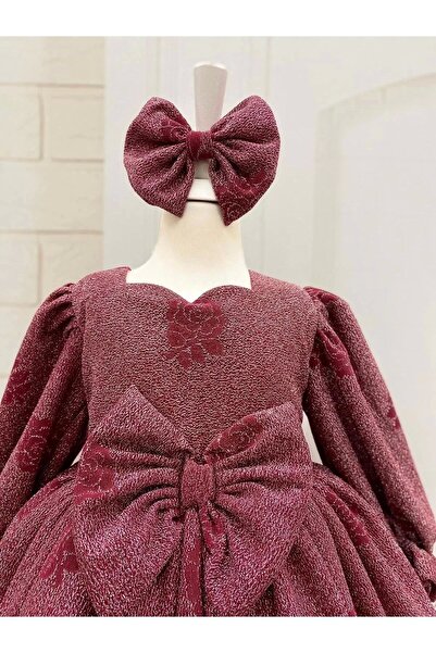 Nissa Gül Kurusu Kız Çocuk Elbisesi